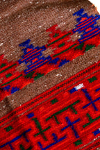 Handwoven Kinnauri Muffler - Light Brown