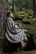 Pateele - Checkered Handwoven Kinnauri Shawl