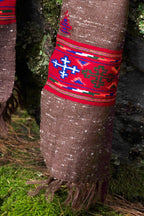 Handwoven Kinnauri Muffler - Dark Brown