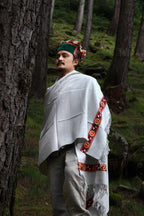 Phool - Handwoven Kinnauri Border Shawl