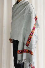Phool - Handwoven Kinnauri Border Shawl
