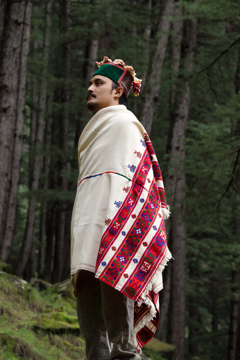 Handwoven Traditional Kinnauri Shawl